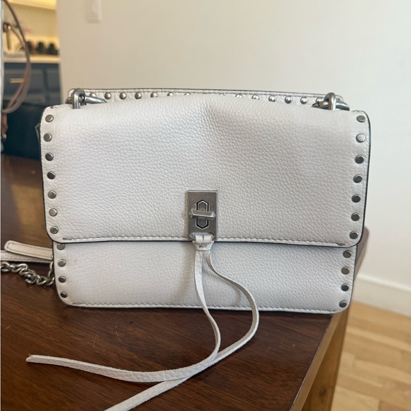 Rebecca Minkoff Handbags - Rebecca Minkoff White Studded Crossbody Bag